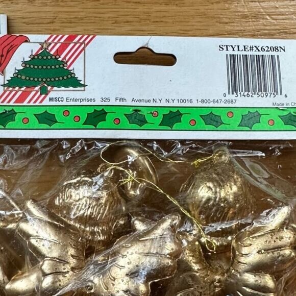 Four Vintage County Silk Cherub Angel Christmas Decorations - Picture 4 of 5